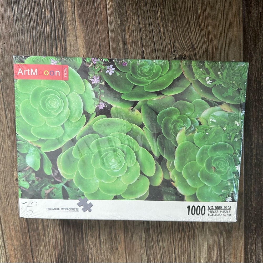 Artmooon succulent 1000 piece jigsaw puzzle NEW